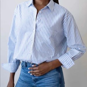 AYR The Deep End striped shirt in Tahoe